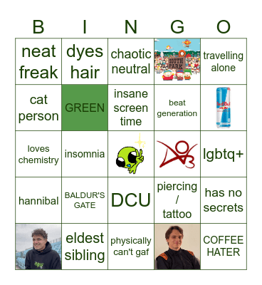 HIIII Bingo Card