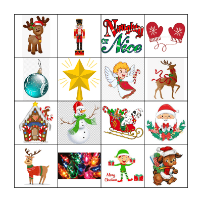 Merry Christmas Bingo Card