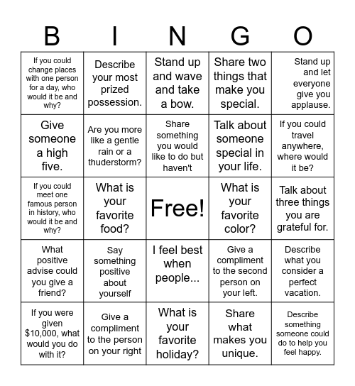 SOCIAL Bingo Card