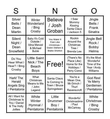 Family Time Bingo V3 Bingo Card