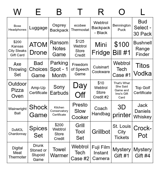 Christmas Bingo Card