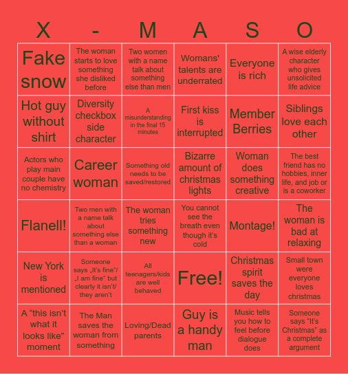 Christmas Movie! Bingo Card