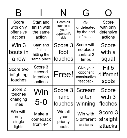 Medeo Bingo Card