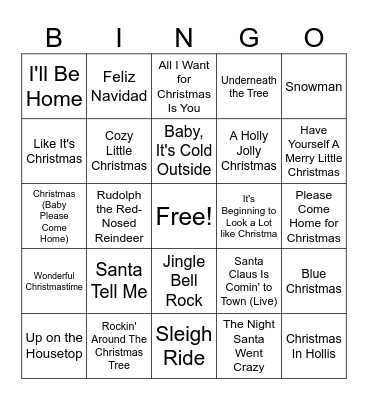 X-mas Bingo Card