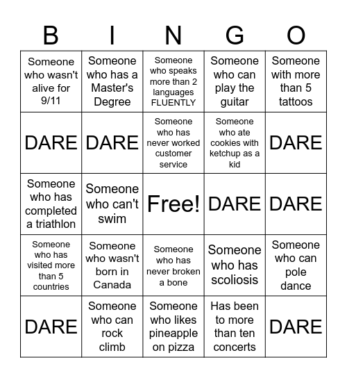 Goodbye Early 20s! Bingo Card