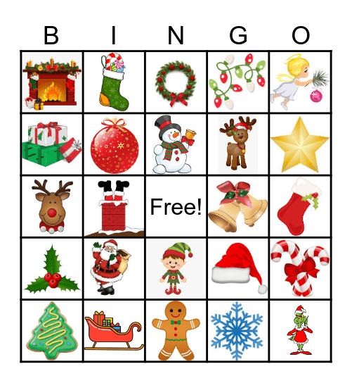 Christmas Bingo Card