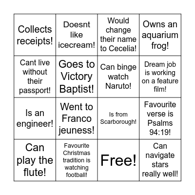 Enroute Bingo! Bingo Card