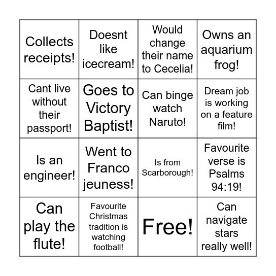 Enroute Bingo! Bingo Card