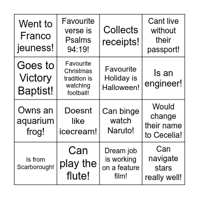 Enroute Bingo! Bingo Card