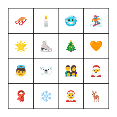 Christmas Bingo Card