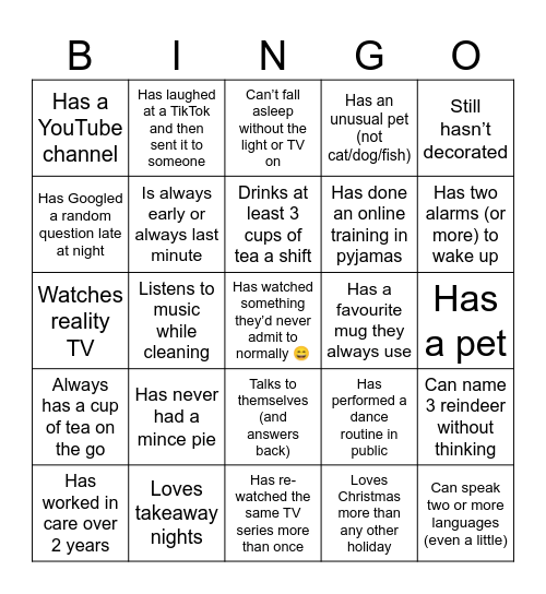 Brighter Dawn Bingo Card