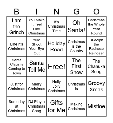Now Christmas! Bingo Card