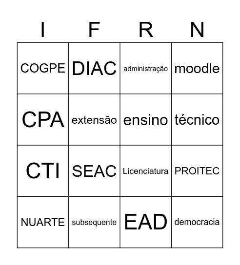 Bingo ZL Bingo Card
