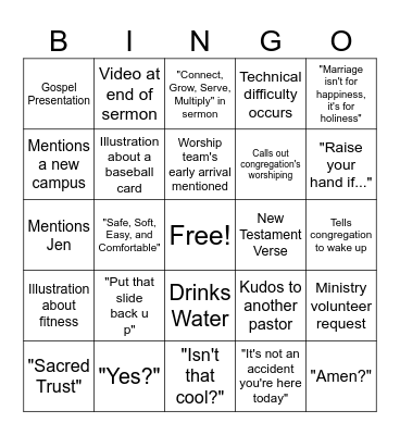 Coastal Bingo - Shaun Edition Bingo Card