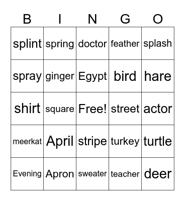 December upper Bingo Card