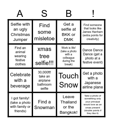 2025 Winter House Photo Bingo!!!! Bingo Card