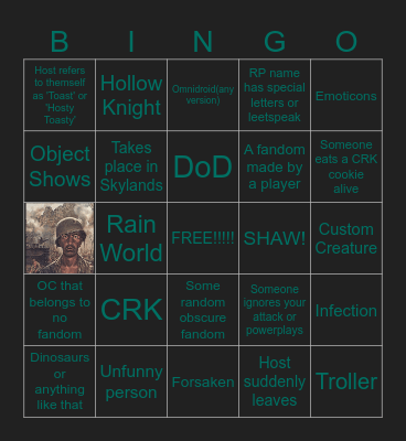 Fandoms Bingo Card