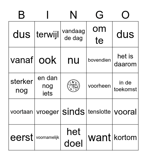 Examenvoca kerstbingo 2025 Bingo Card