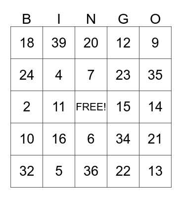 Arielle's Unbirthday Tea Bingo Card