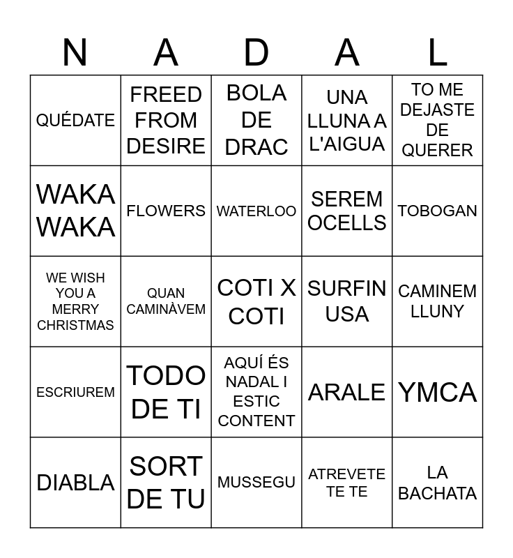 Bingo Card