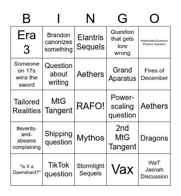 2025 Koloss Head Munching Day Bingo Card