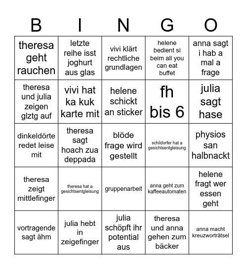 Bullshit Bingo Card