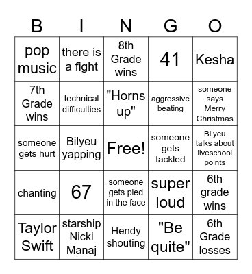 Incentive day Bingo Card