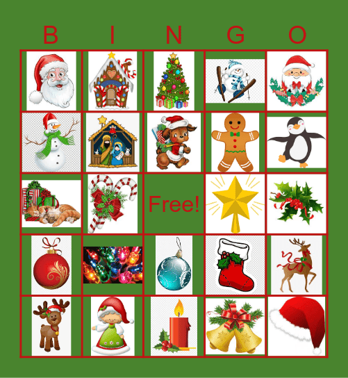 CSO FA Christmas Bingo Card