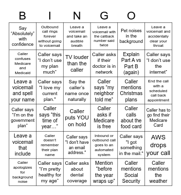 Sales Seekers Bingo Card