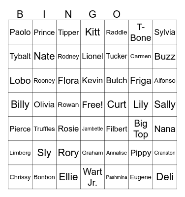 Animal Crossing Bingo Card