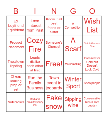 Holiday Bingo Card