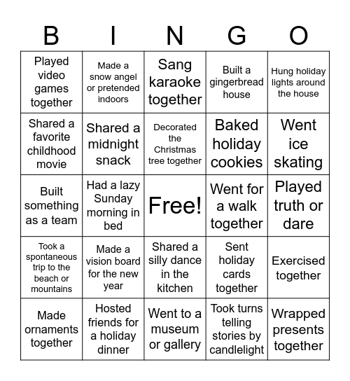 Marriage Matters Bingo Card