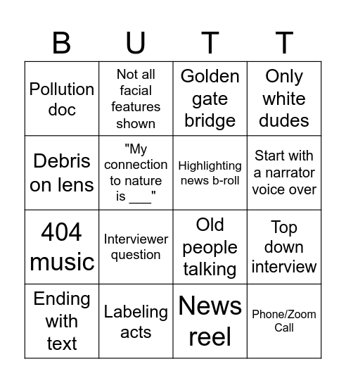 AIM BINGO Card