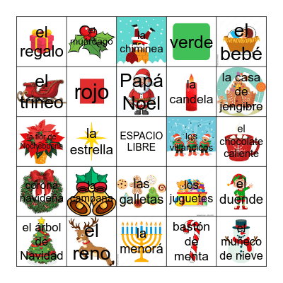 ¡Feliz Navidad! Bingo Card