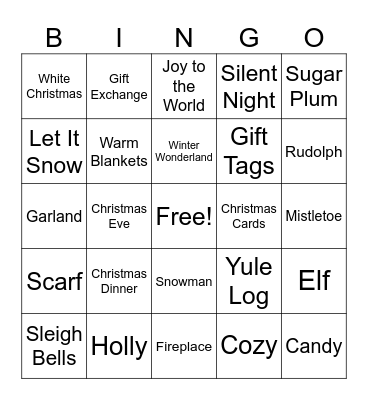 Christmas Bingo Card