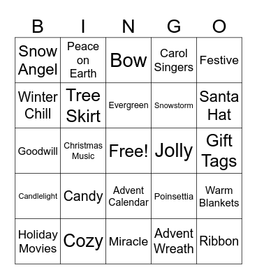 Christmas Bingo Card
