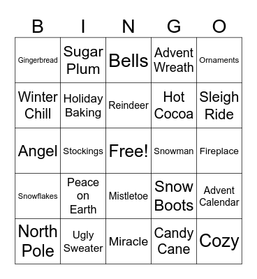 Christmas Bingo Card