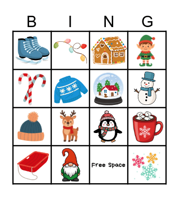 Winter Bingo Card