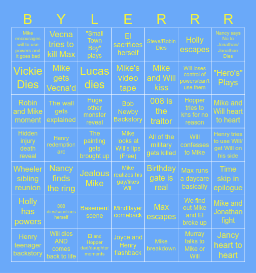 ST S5 Vol2 Bingooo Bingo Card