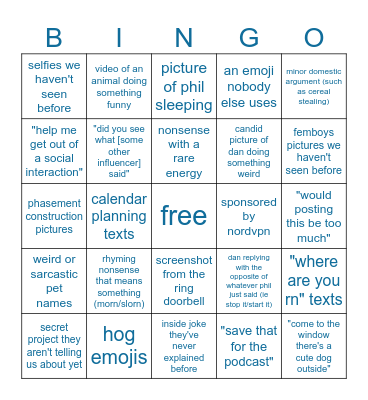wdapteo 2025 Bingo Card