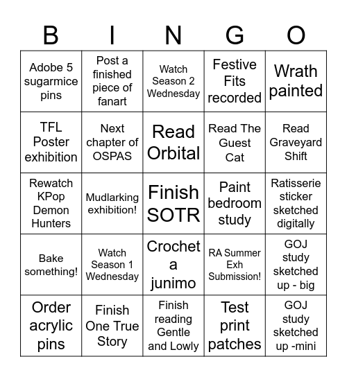 Christmas break Bingo Card