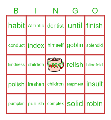 Jolly Bingo Card