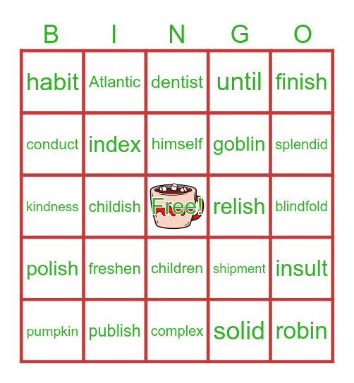 Jolly Bingo Card