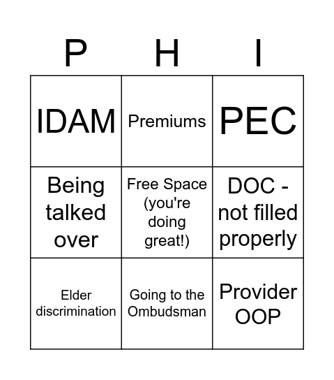 Good fun with bad times Bingo Card