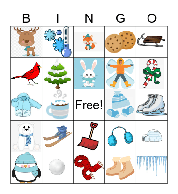 Winter Bingo Card