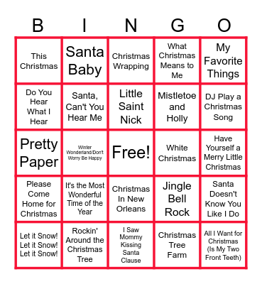 🎄🎅🤶MUSIC BINGO at the Ann Arbor Eagles!  🎿⛄🌨️ Merry Christmas to all! 🛷⛷️❄️ Bingo Card