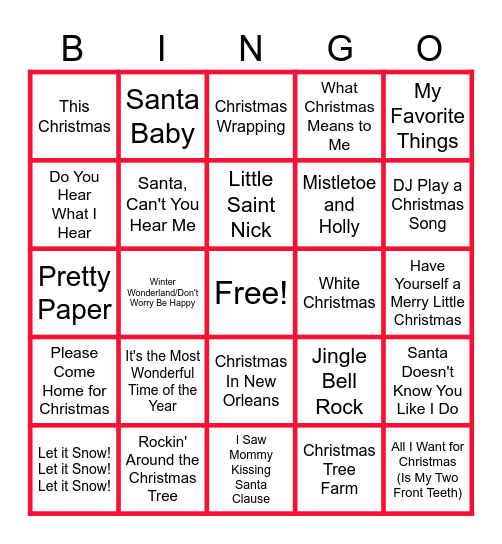 🎄🎅🤶MUSIC BINGO at the Ann Arbor Eagles!  🎿⛄🌨️ Merry Christmas to all! 🛷⛷️❄️ Bingo Card