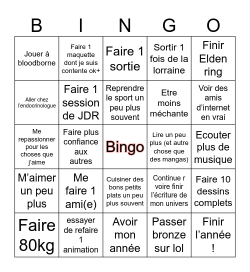 Bingo 2026 Bingo Card