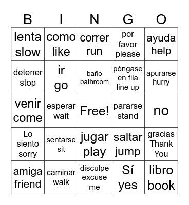 ASL BINGO Card