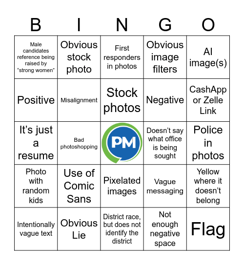 Progressive Mass Festivus: It's Lit! BINGO Card